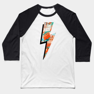 Collage lightning bolt Baseball T-Shirt